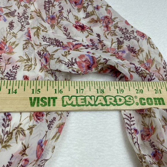 Princess Polly Tiered Ruffle Mini Dress Size 6 Floral Boho Shirred Waist FLAW - Picture 4 of 14